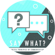 Graphic of two conversation bubbles
